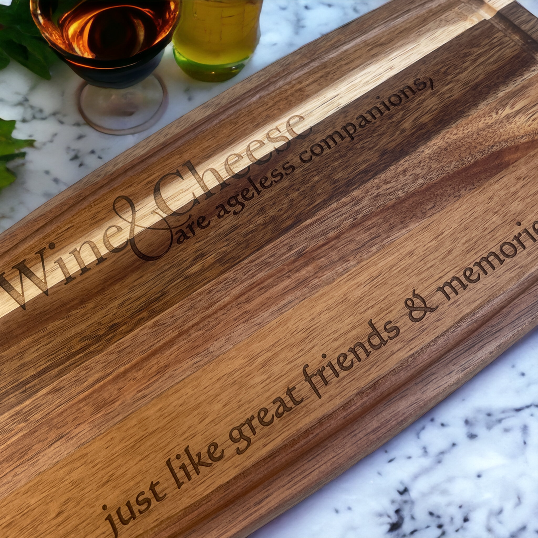 Ageless Companions - 14" Acacia Board - Premium Cutting Boards from Pat's Monograms - Just $24.95! Shop now at Pat's Monograms