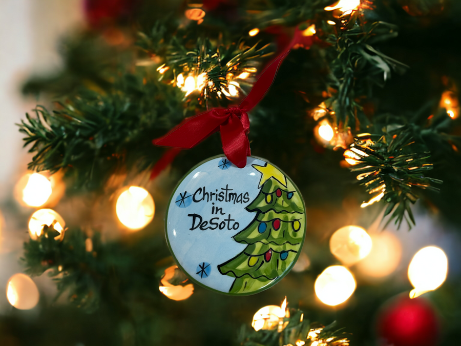 Christmas in Desoto Christmas Ornament - Premium Christmas Ornament from Nola Watkins - Just $25.95! Shop now at Pat's Monograms