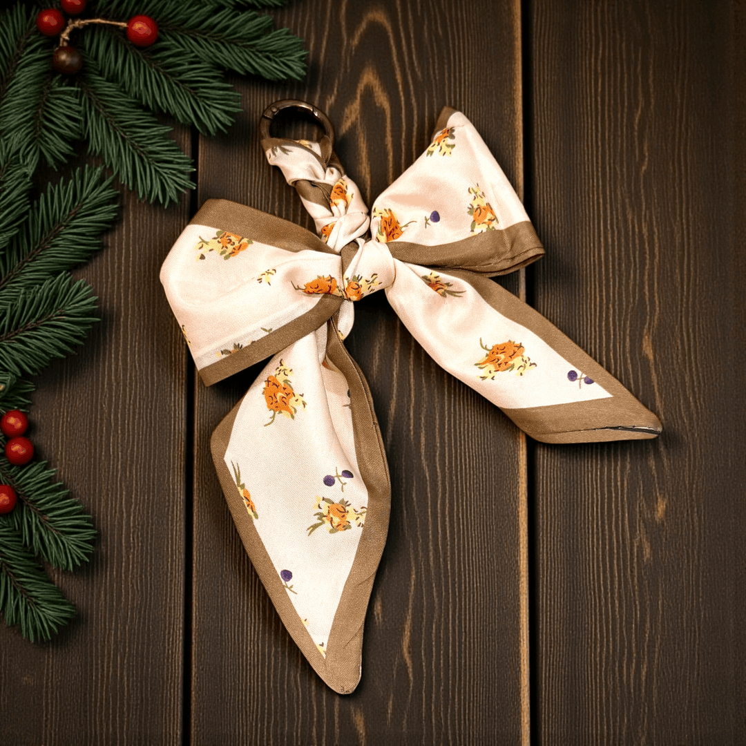 Braided Bow Bag Charm - Premium Accessories from Pat's Monograms - Just $12! Shop now at Pat's Monograms