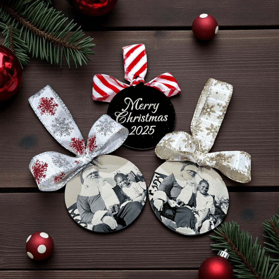 Christmas Photo Ornament - Premium Christmas Ornament from Pat's Monograms - Just $15! Shop now at Pat's Monograms