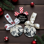 Christmas Photo Ornament - Premium Christmas Ornament from Pat's Monograms - Just $15! Shop now at Pat's Monograms