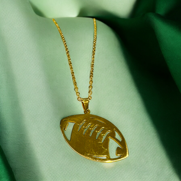 Laser Engraved Sports Necklaces - Premium necklace from Pat's Monograms - Just $22.95! Shop now at Pat's Monograms