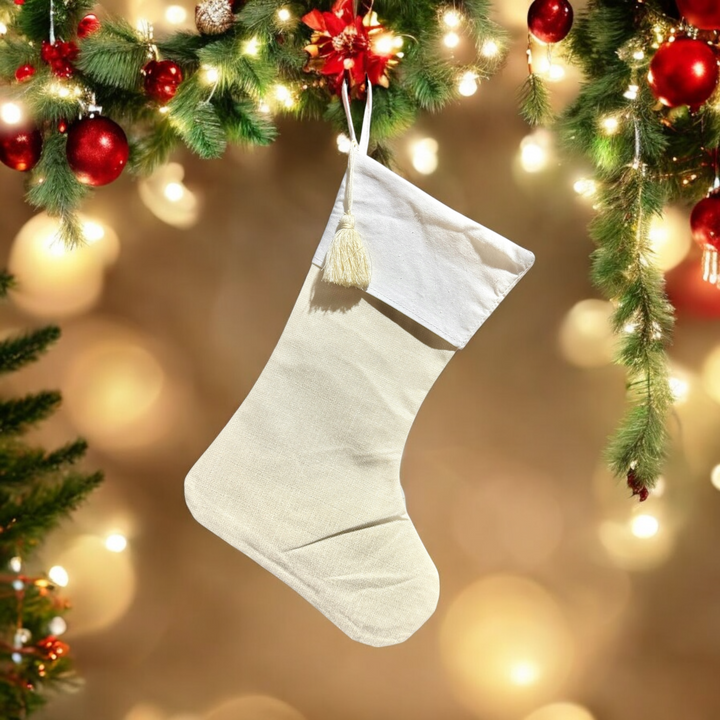 Linen Stockings - Premium Christmas Decor from Pippero - Just $12.95! Shop now at Pat's Monograms