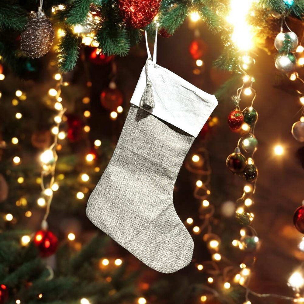 Linen Stockings - Premium Christmas Decor from Pippero - Just $12.95! Shop now at Pat's Monograms