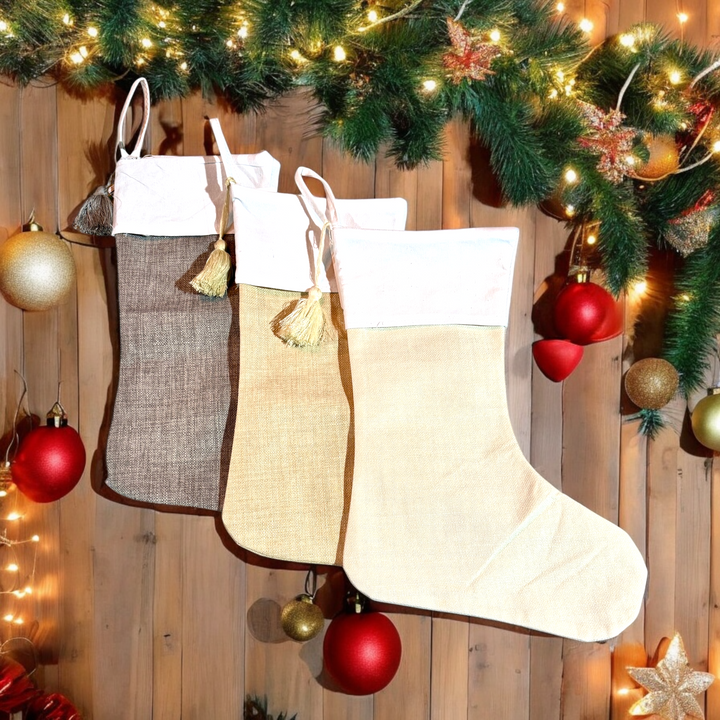 Linen Stockings - Premium Christmas Decor from Pippero - Just $12.95! Shop now at Pat's Monograms