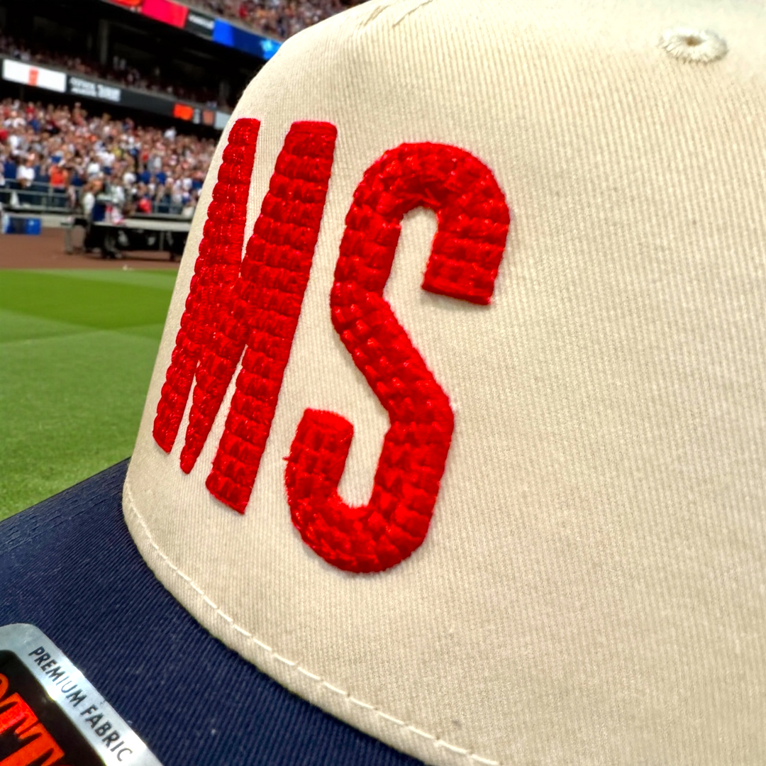 Go Rebs! Puff Embroidery Ole Miss Caps - Premium Caps from Pat's Monograms - Just $28.95! Shop now at Pat's Monograms