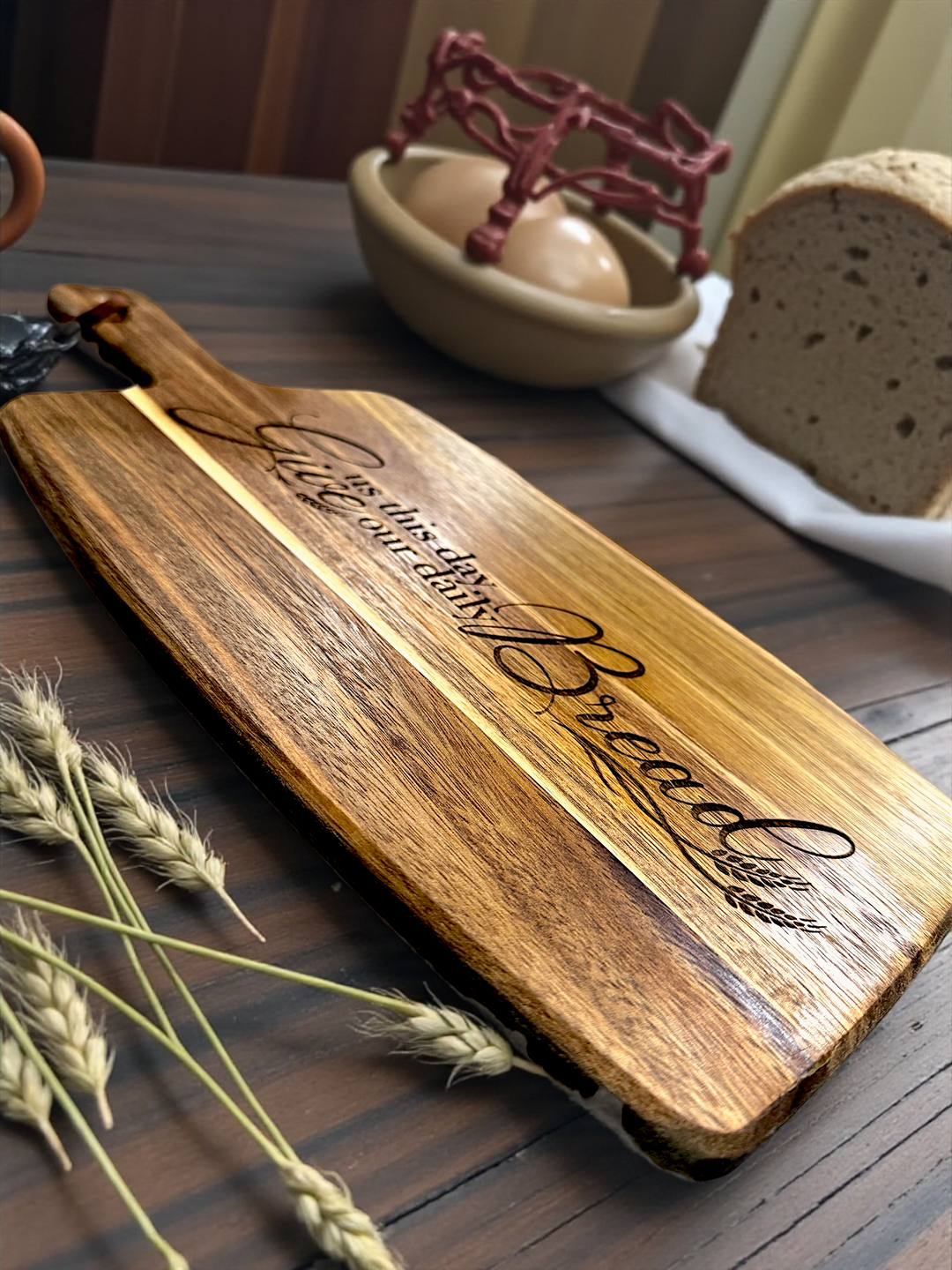 Give Us This Day - Laser Engraved Cutting Board - Premium Cutting Board from Pat's Monograms - Just $29.95! Shop now at Pat's Monograms
