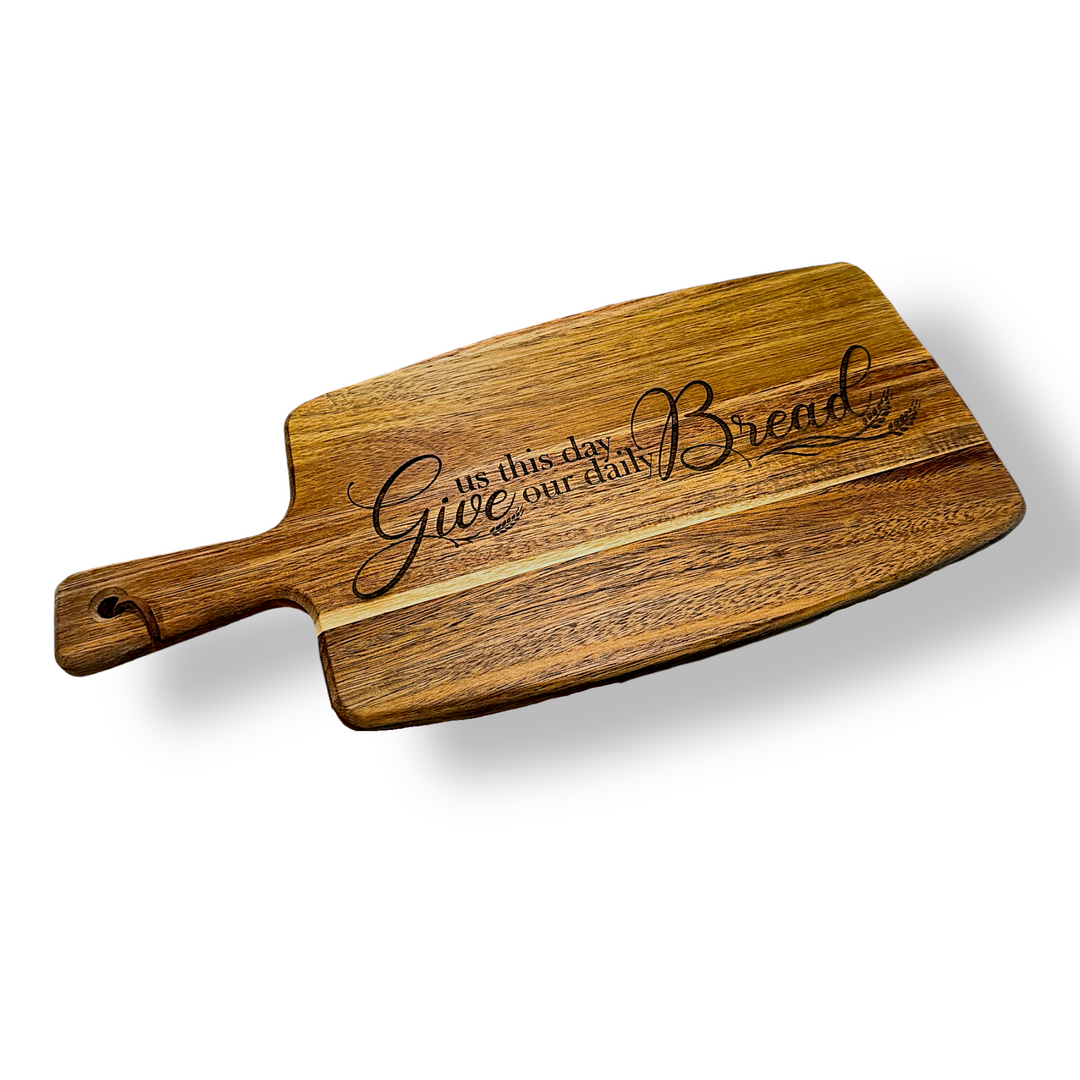 Give Us This Day - Laser Engraved Cutting Board - Premium Cutting Board from Pat's Monograms - Just $29.95! Shop now at Pat's Monograms