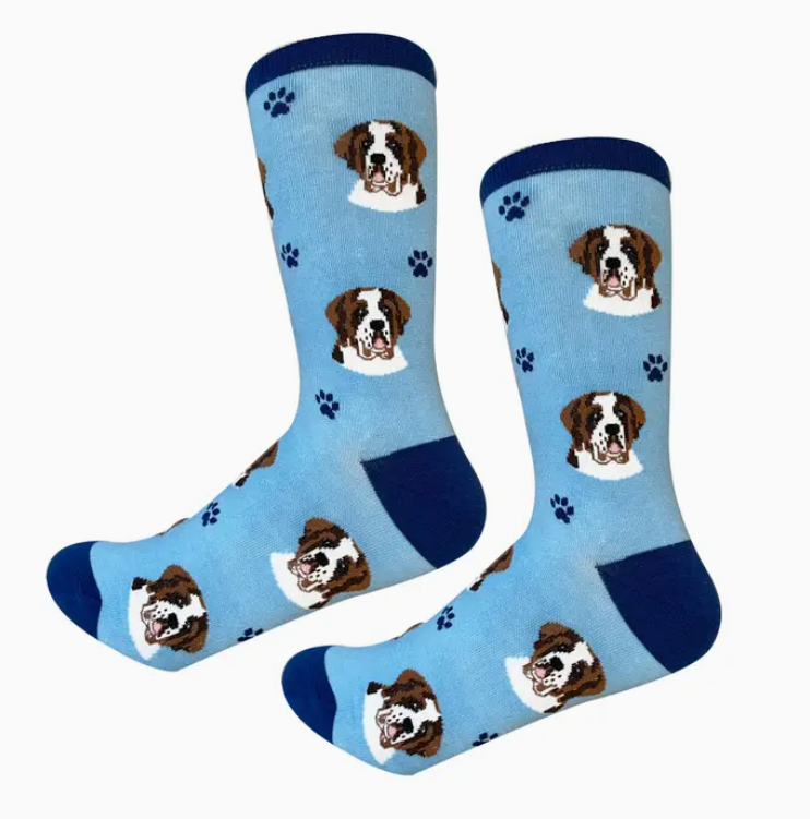 Saint Bernard Socks - Premium Socks from Sock Daddy - Just $9.95! Shop now at Pat's Monograms