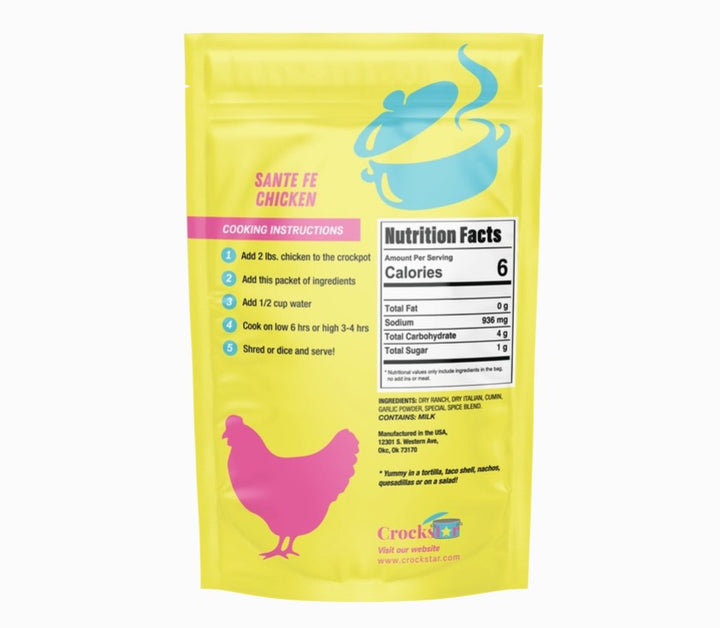 Santa Fe Chicken - Premium gourmet Foods from Crockstar - Just $9.95! Shop now at Pat's Monograms