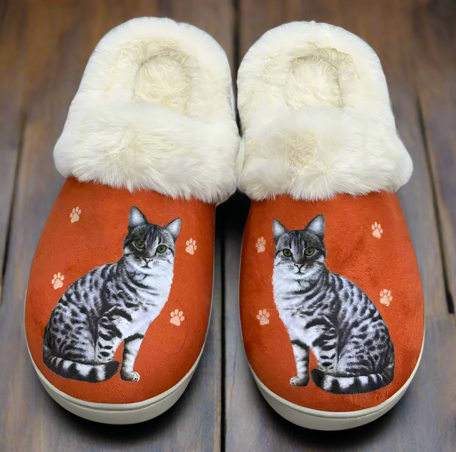 Silver Tabby Snuggs Slippers - Premium Slippers from E&S Pets - Just $24.95! Shop now at Pat's Monograms