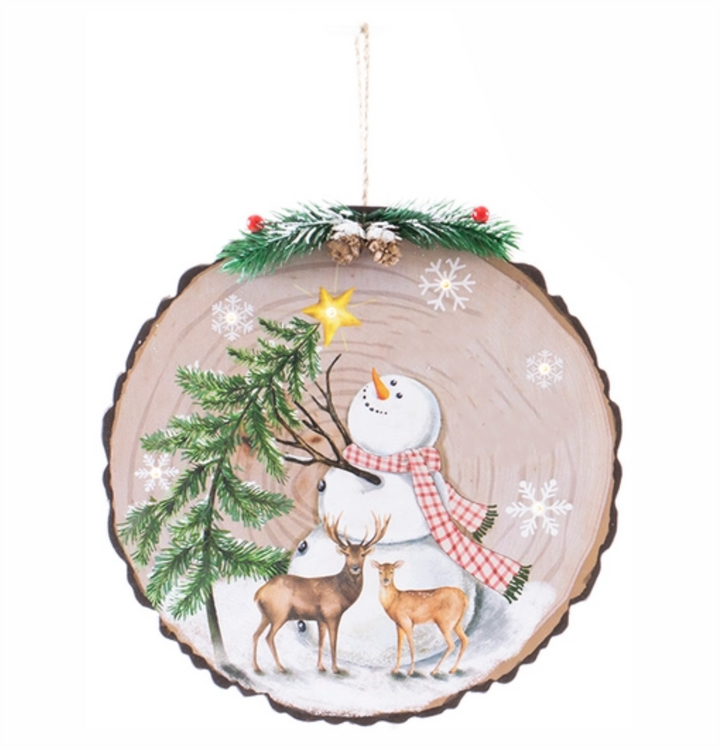 Snowman Lit Ornaments - Premium Christmas Ornament from Oak Street Wholesale - Just $9.95! Shop now at Pat's Monograms