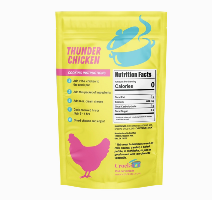 Thunder Chicken - Premium gourmet Foods from Crockstar - Just $9.95! Shop now at Pat's Monograms