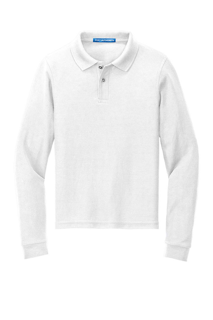 CCS - Port Authority Unisex Youth Long Sleeve Silk Touch Polo (Copy) - Premium School Uniform from Pat's Monograms - Just $25! Shop now at Pat's Monograms