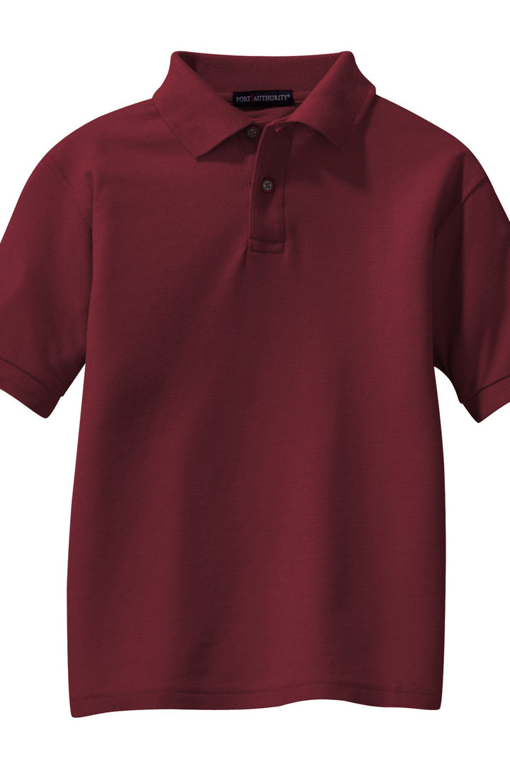 CCS - Port Authority Unisex Youth Silk Touch Polo Y500 - Premium School Uniform from Pat's Monograms - Just $20! Shop now at Pat's Monograms