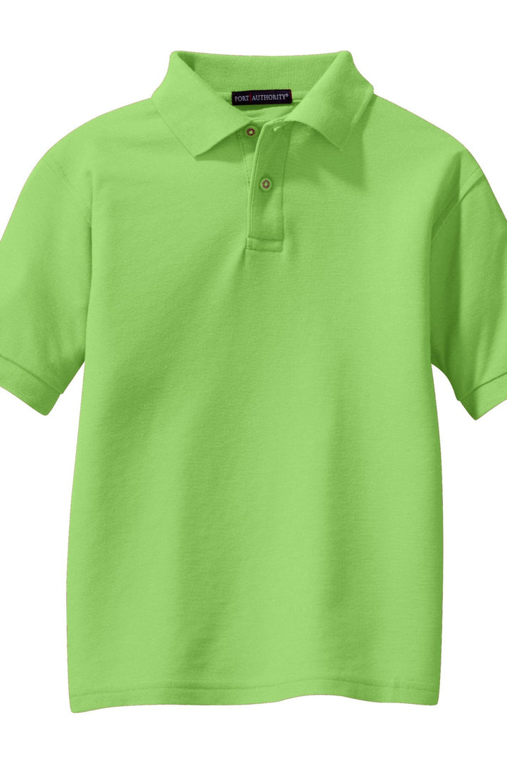 CCS - Port Authority Unisex Youth Silk Touch Polo Y500 - Premium School Uniform from Pat's Monograms - Just $20! Shop now at Pat's Monograms