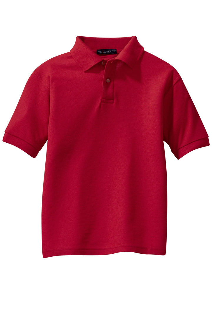 CCS - Port Authority Unisex Youth Silk Touch Polo Y500 - Premium School Uniform from Pat's Monograms - Just $20! Shop now at Pat's Monograms