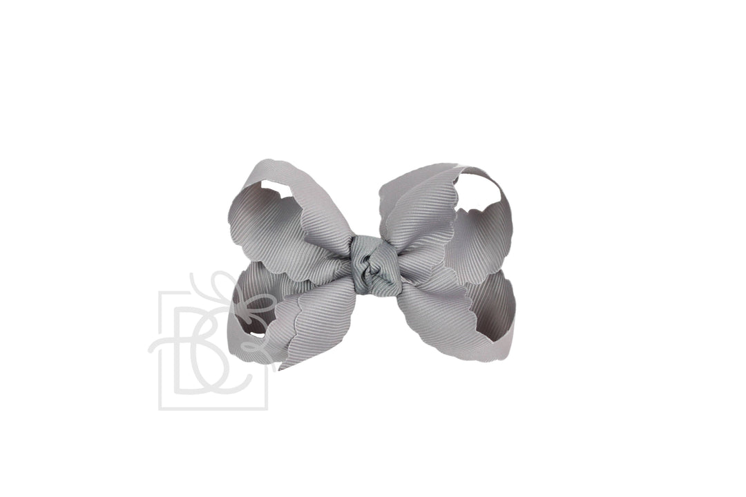 SCALLOPED EDGE BOW - Premium Hair Bows from Beyond Creations, LLC - Just $9.95! Shop now at Pat's Monograms