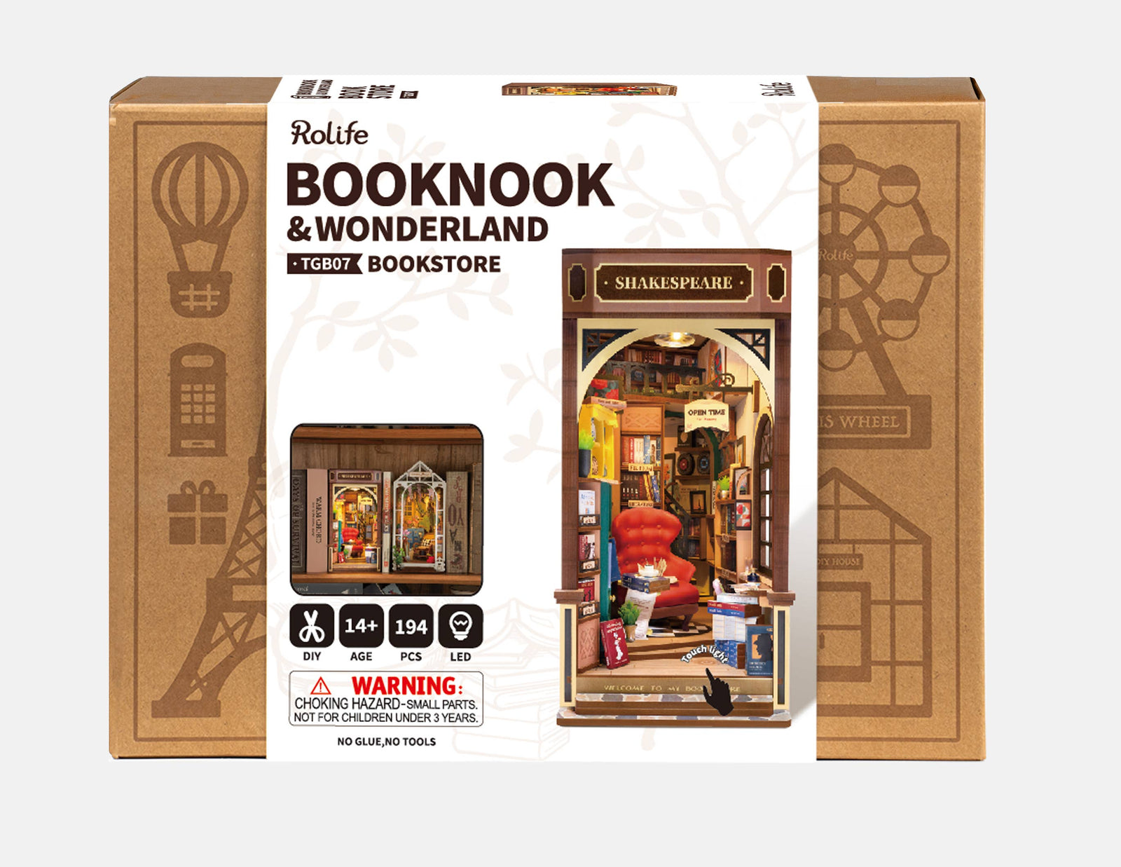Rolife Bookstore DIY Book Nook Kit - Premium gift item from Magnote - Just $42.95! Shop now at Pat's Monograms