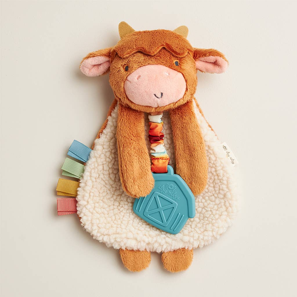 Highland Cow Itzy Friends Lovey™ Plush - Premium Baby Soothers from Itzy Ritzy - Just $13.95! Shop now at Pat's Monograms