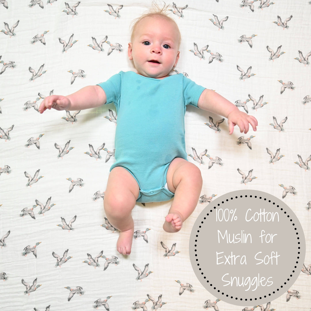Quackin'up Baby Muslin Swaddle Blanket - Premium Swaddle from LollyBanks - Just $19.95! Shop now at Pat's Monograms