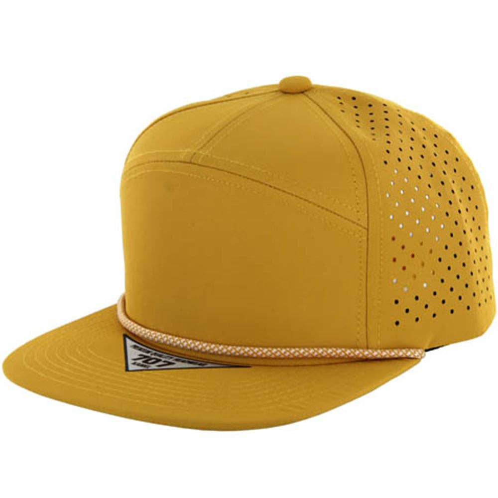 BLANK 7 PANEL HYDRO WITH ROPE SNAPBACK CAP - Premium hat from Zion Brand - Just $14! Shop now at Pat's Monograms