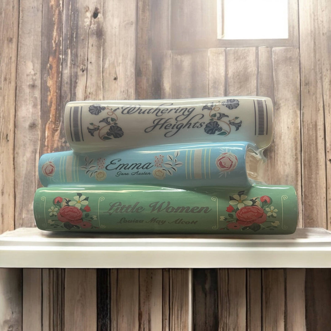 Jane Austen Book Collection, Stacked Floral Vase - Premium decor from Interiors and Art - Just $42.95! Shop now at Pat's Monograms