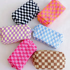 Check Yourself Cosmetic Bag: Red Pink - Premium  from Ellison+Young - Just $13.75! Shop now at Pat's Monograms