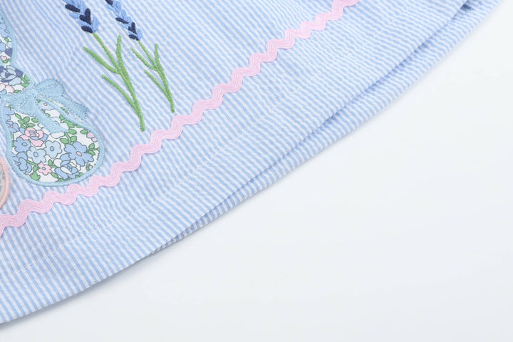 Blue Bunnies Seersucker Yoke Dress - Premium Baby & Toddler Dresses from Lil Cactus - Just $39.95! Shop now at Pat's Monograms