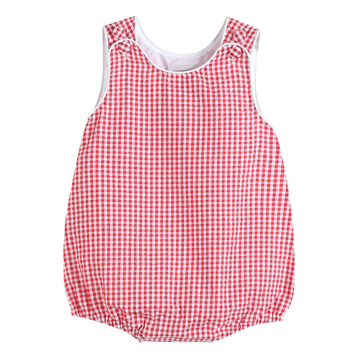 Classic Red Gingham Baby Bubble Romper - Premium Baby & Toddler Outfits from Lil Cactus - Just $29.95! Shop now at Pat's Monograms