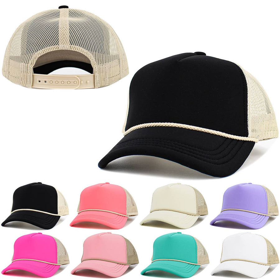 Foam Premium Rope Trucker Hat - Premium Hat from KBETHOS - Just $12.95! Shop now at Pat's Monograms