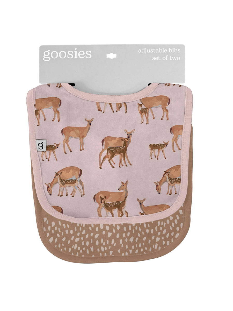 Does & Fawns - Bib Set - Premium Baby Accessories from Goosies - Just $25.95! Shop now at Pat's Monograms