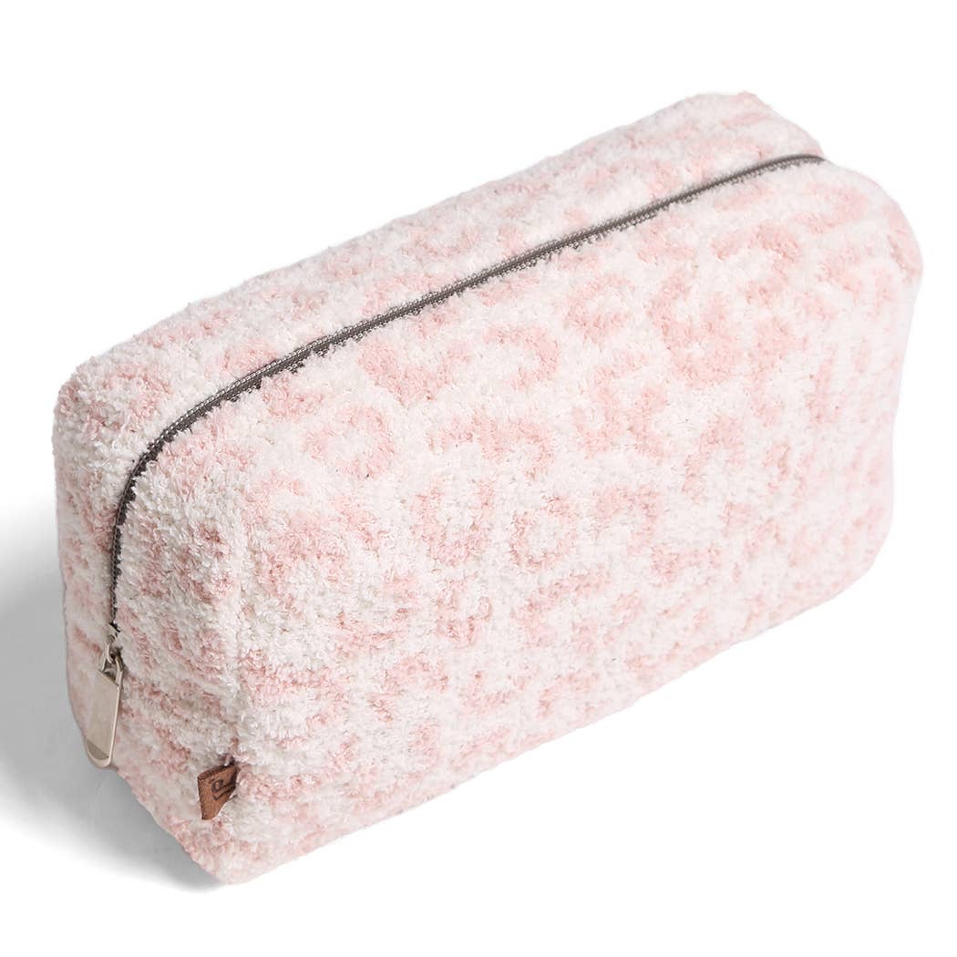 Large Leopard Print Luxury Soft Travel Pouch - Premium Cosmetic Bag from Fashion City - Just $19.95! Shop now at Pat's Monograms