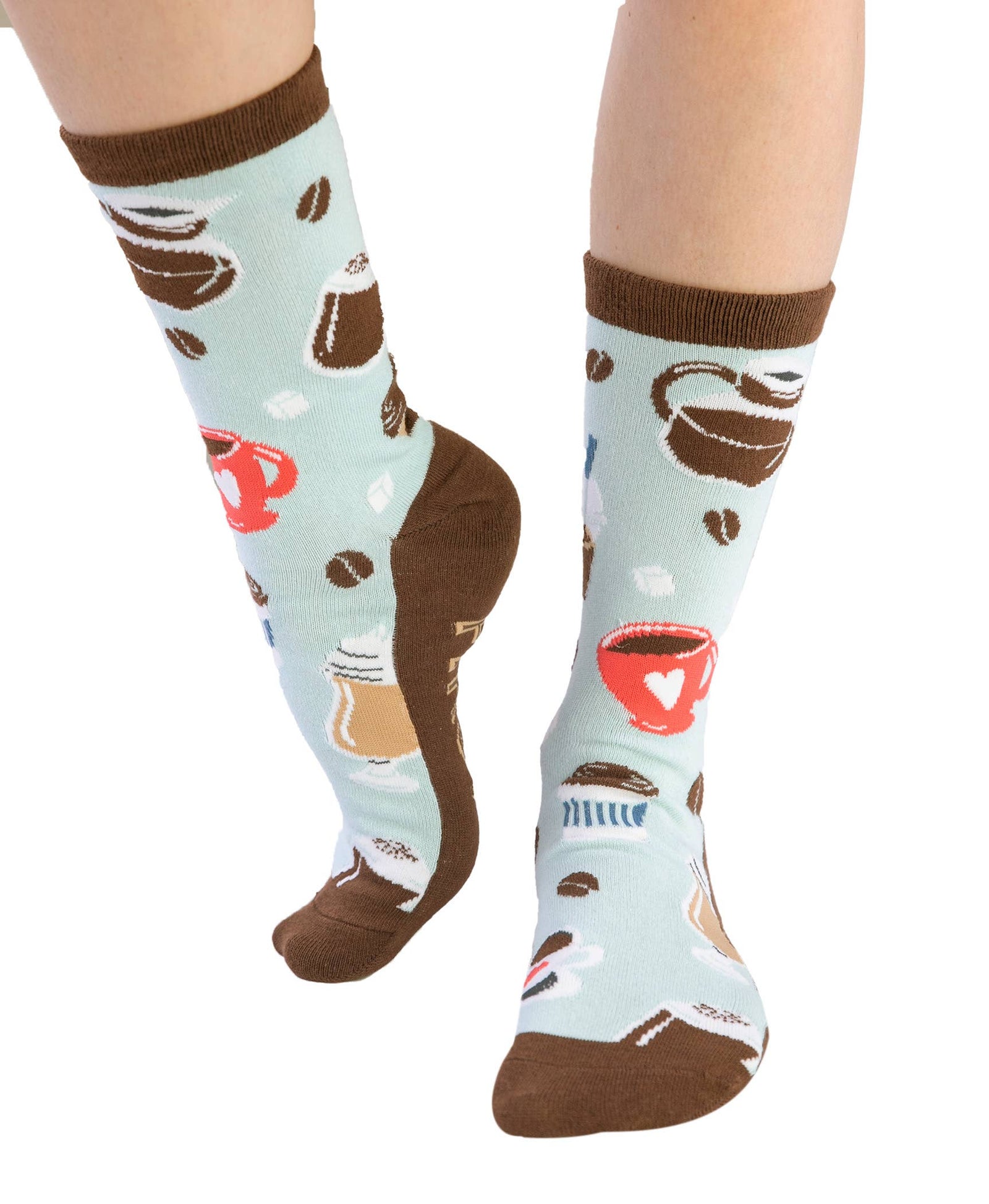 Coffee First Adult Crew Sock - Premium Socks from Lazy One - Just $9.95! Shop now at Pat's Monograms