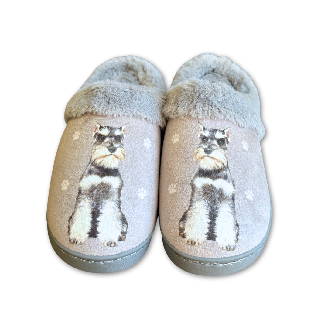 Schnauzer Snuggs Slippers - Premium Slippers from E&S Pets - Just $24.95! Shop now at Pat's Monograms