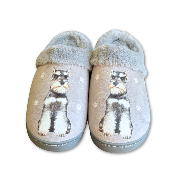 Schnauzer Snuggs Slippers - Premium Slippers from E&S Pets - Just $24.95! Shop now at Pat's Monograms