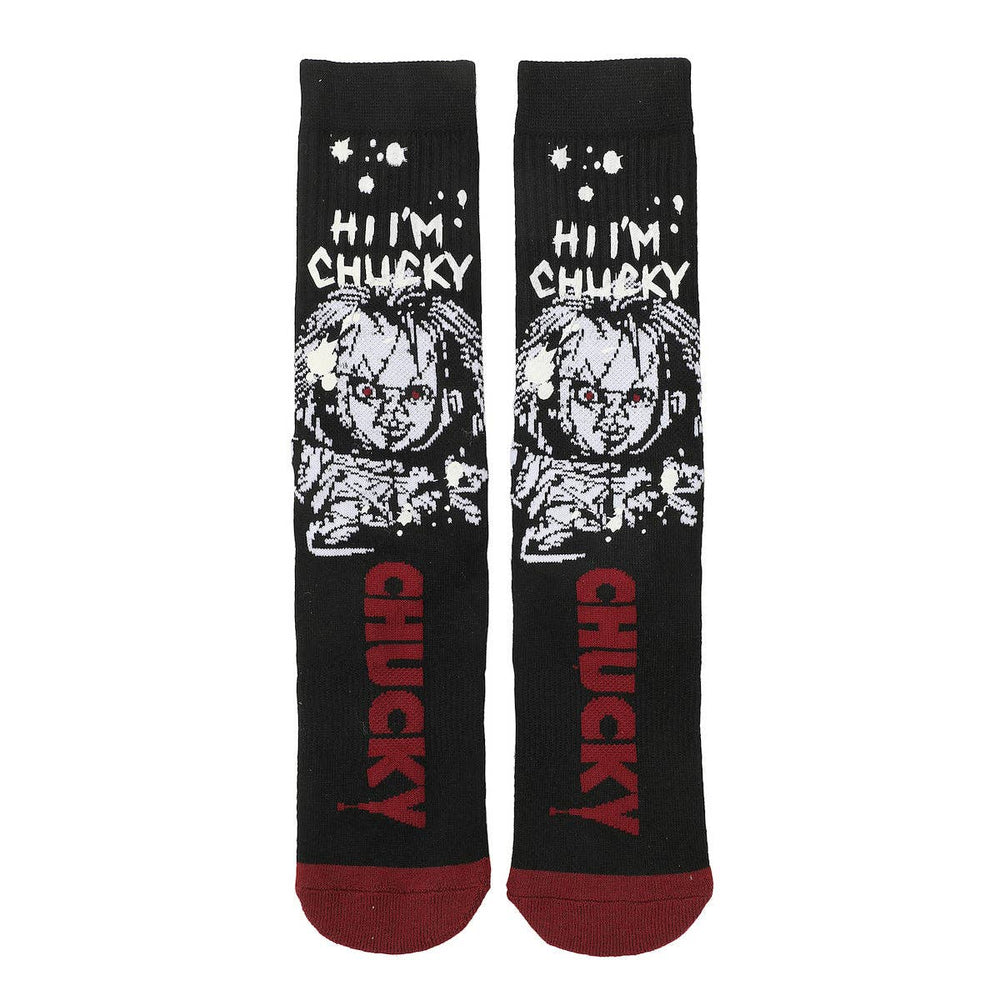 Chucky Color Changing Crew Sock - Premium Socks from Bioworld Merchandising - Just $11.95! Shop now at Pat's Monograms