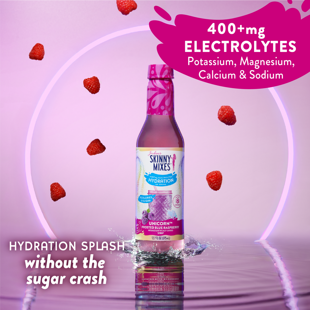 Sugar Free Unicorn Hydration Syrup with Electrolytes 375 ml - Premium drink mix from Jordan's Skinny Mixes - Just $7.95! Shop now at Pat's Monograms