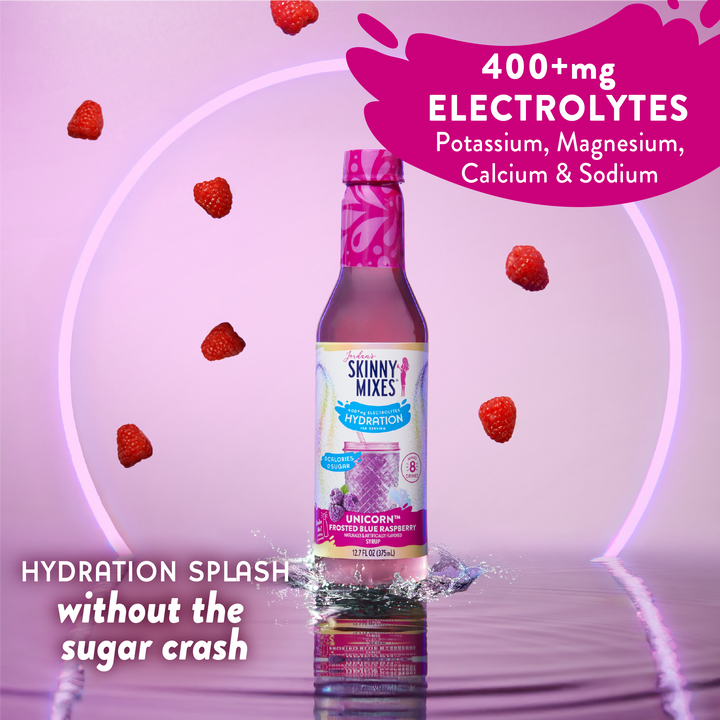 Sugar Free Unicorn Hydration Syrup with Electrolytes 375 ml - Premium drink mix from Jordan's Skinny Mixes - Just $7.95! Shop now at Pat's Monograms
