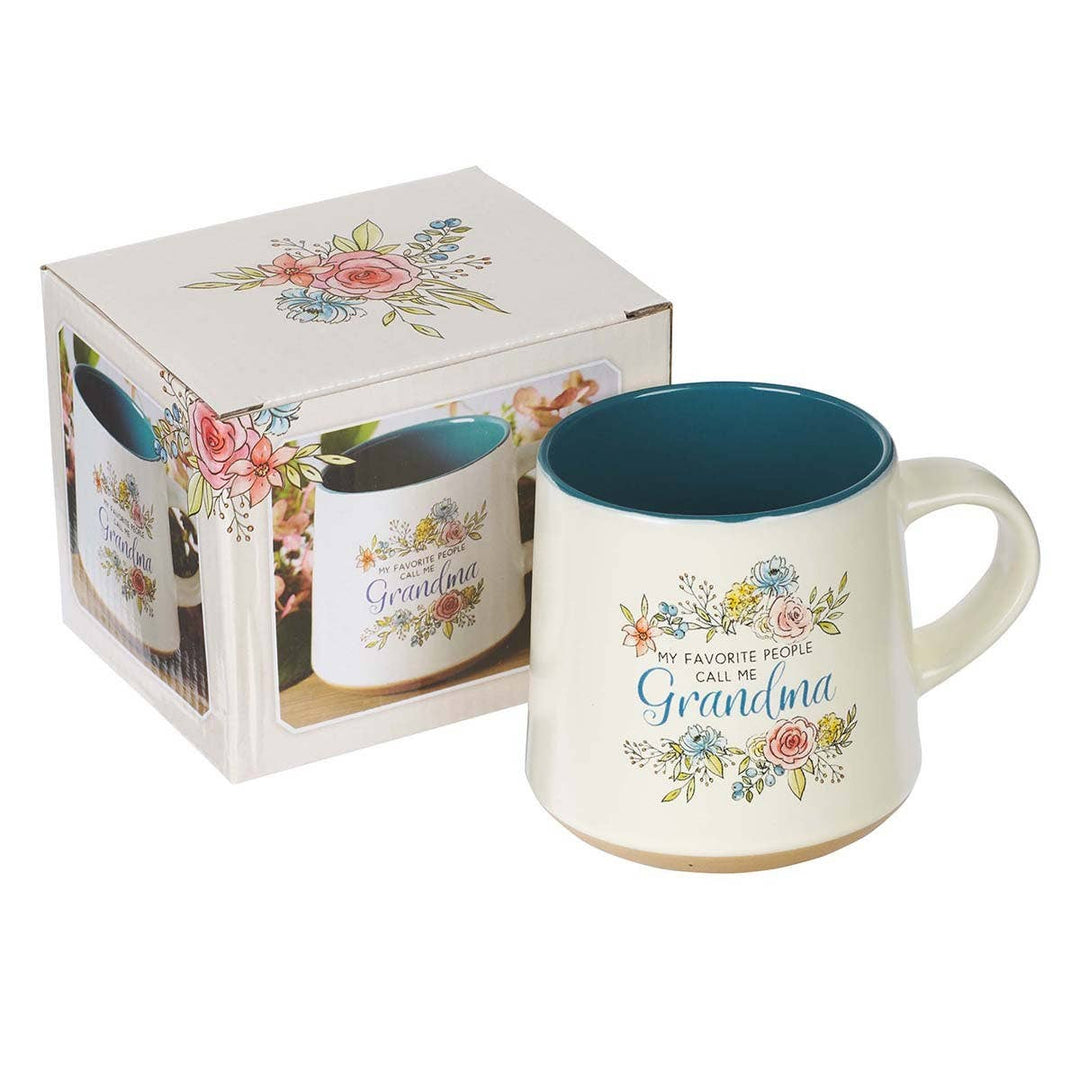 Grandma Ceramic Coffee Mug with Clay Dipped Base - Premium gift item from Christian Art Gifts - Just $12.95! Shop now at Pat's Monograms