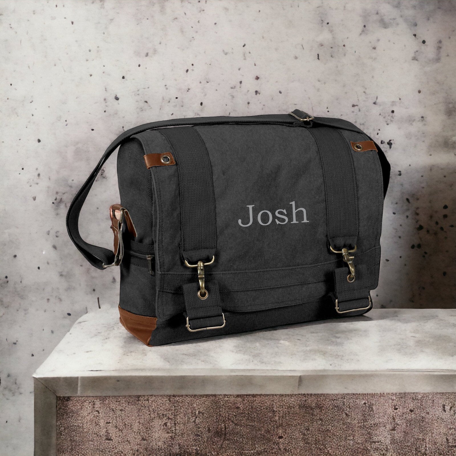 Vintage Canvas B-15 Pilot Messenger Bag - Premium Bags and Totes from Rothco - Just $78.95! Shop now at Pat's Monograms