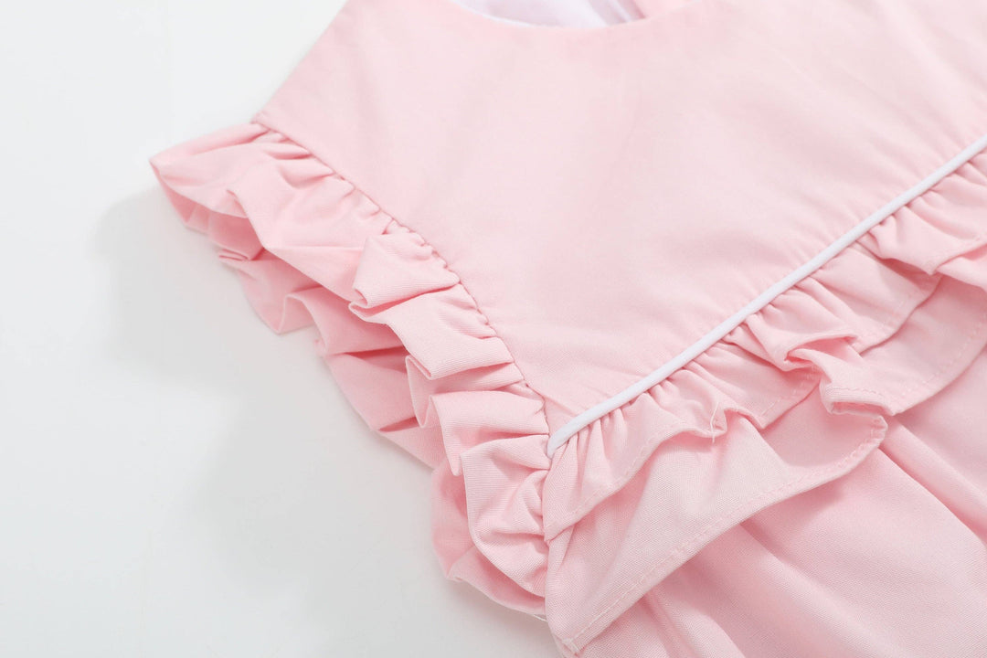Pink Ruffle Jumper Romper - Premium Baby & Toddler Outfits from Lil Cactus - Just $38.95! Shop now at Pat's Monograms