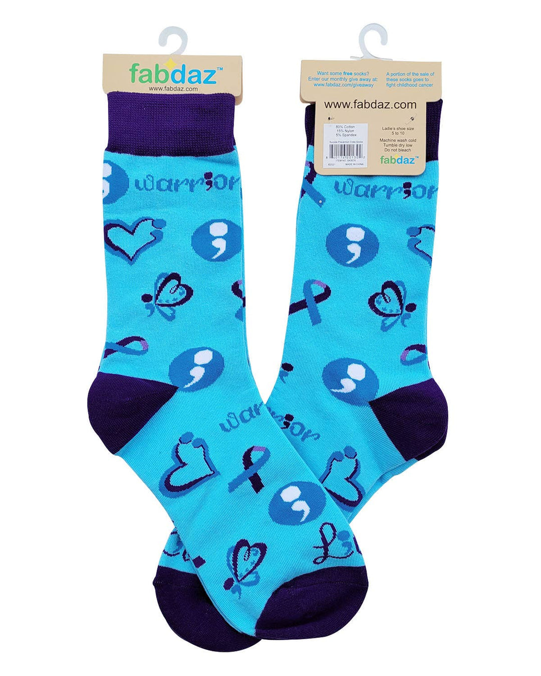 Suicide Prevention Women's Crew Socks - Premium Socks from Fabdaz - Just $12.95! Shop now at Pat's Monograms
