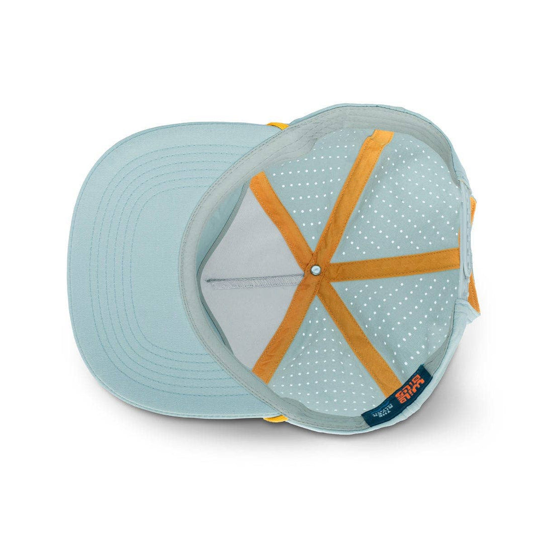 RIVER | Sky & Mustard - Premium hat from Wild Bills Blanks - Just $23.95! Shop now at Pat's Monograms