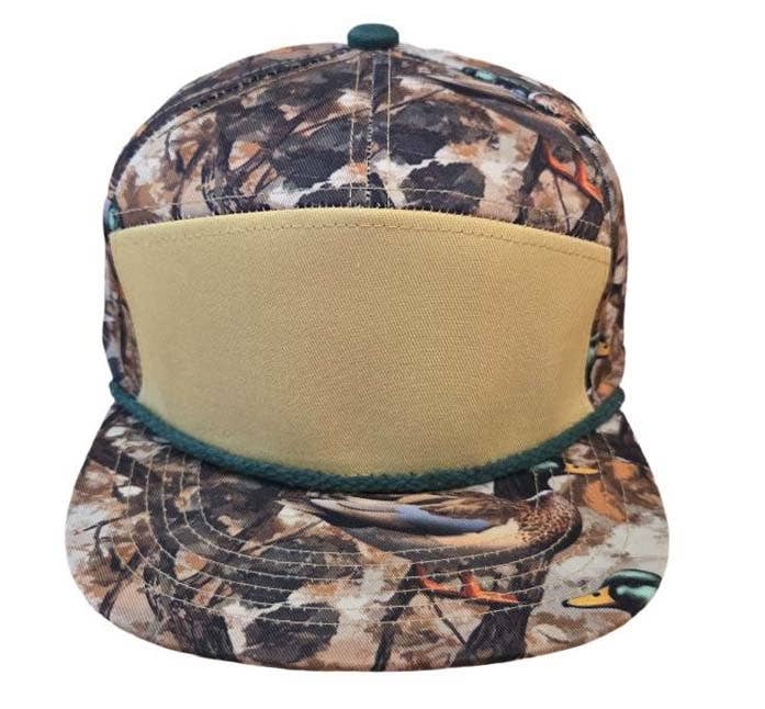 Kids 7 Panel Duck Camo Snapback Hat - Premium Caps from ThatsRad - Just $24.95! Shop now at Pat's Monograms