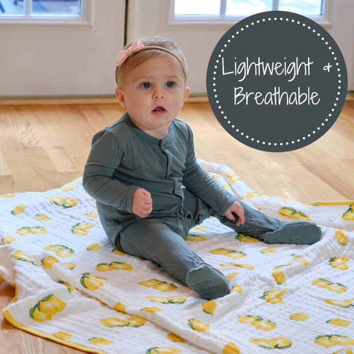 Main Squeeze Baby Todller Muslin Blanket - Premium Swaddle from LollyBanks - Just $29.95! Shop now at Pat's Monograms
