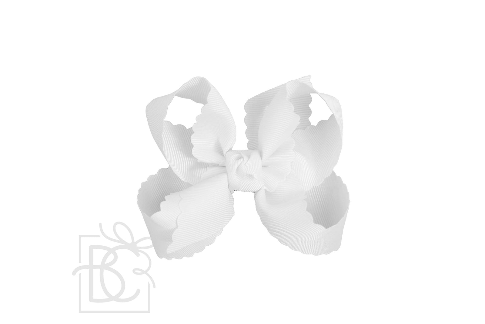 SCALLOPED EDGE BOW - Premium Hair Bows from Beyond Creations, LLC - Just $9.95! Shop now at Pat's Monograms