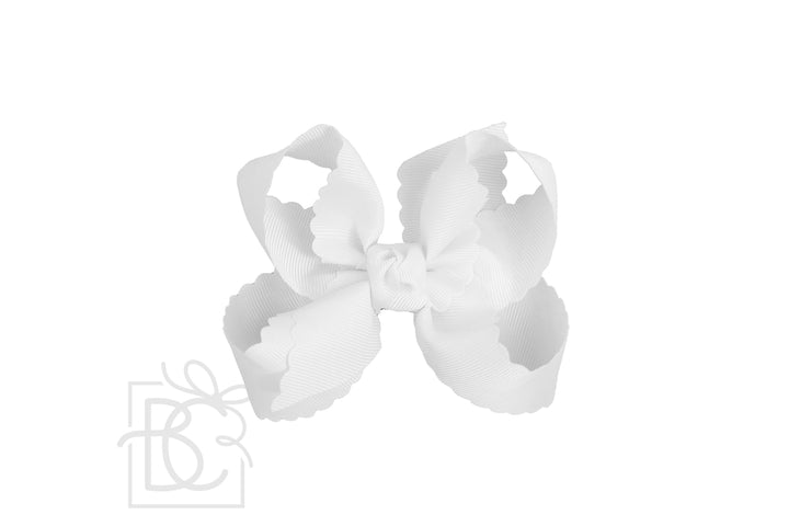 SCALLOPED EDGE BOW - Premium Hair Bows from Beyond Creations, LLC - Just $9.95! Shop now at Pat's Monograms