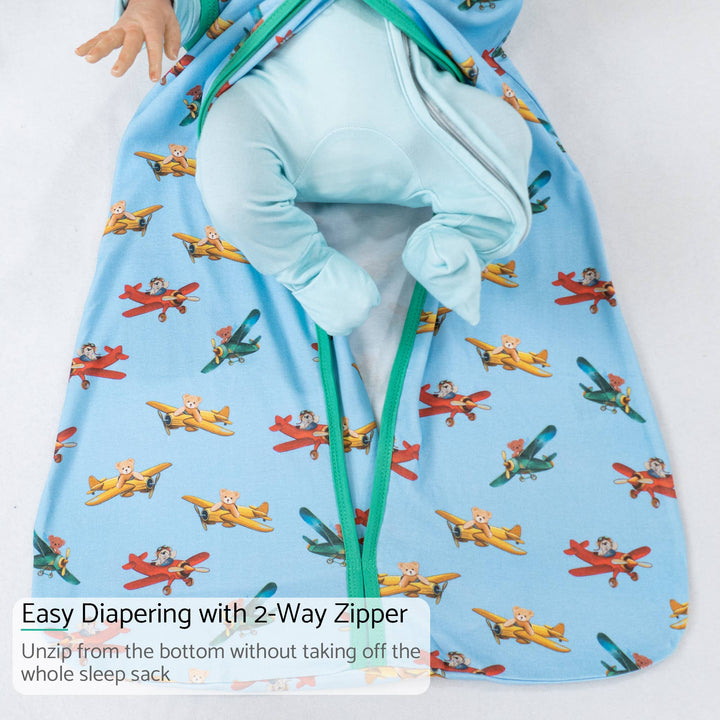 Pilot Paws Baby Sleep Sack, 100% Organic Cotton - Premium Baby Sleepwear from LollyBanks - Just $21.95! Shop now at Pat's Monograms