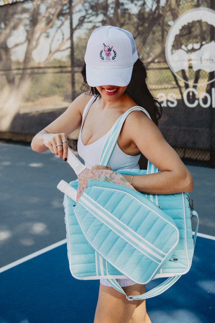 Pickleball Bag Women's (Aqua) - Premium Bags and Totes from Katydid - Just $76.95! Shop now at Pat's Monograms
